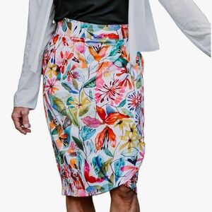 RipSkirt Hawaii Tropical Print Quick Wrap Skirt Sz L Cover Up Length 3 Quick Dry